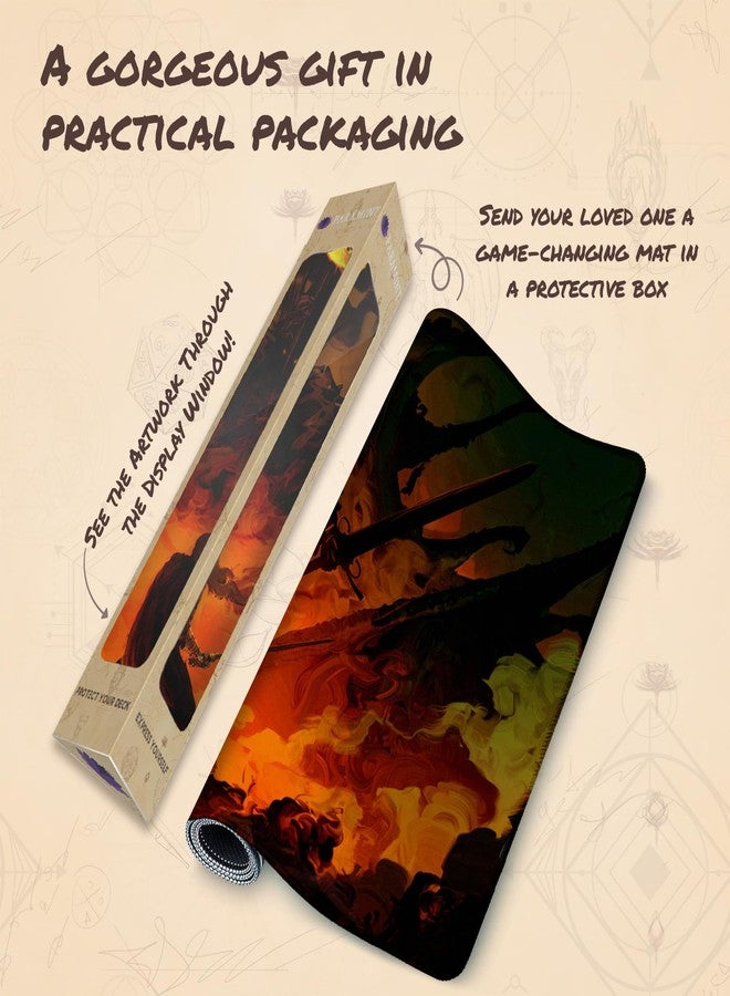 Paramint I Am No Man (Stitched) - MTG Playmat by Anato Finnstark - Compatible with Magic The Gathering Playmat - Original Play Mat Art Designs - Image 5