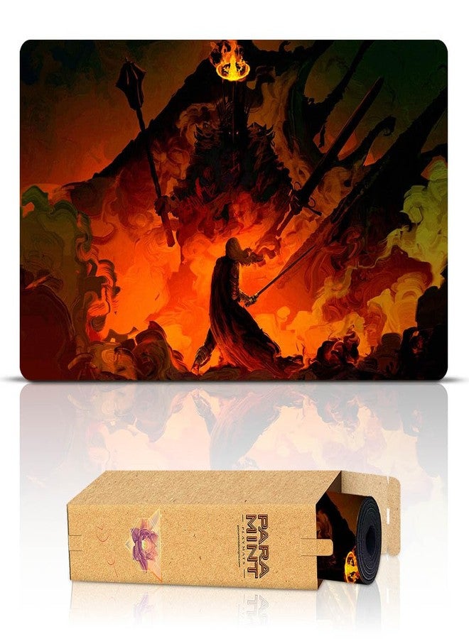 Paramint I Am No Man (Stitched) - MTG Playmat by Anato Finnstark - Compatible with Magic The Gathering Playmat - Original Play Mat Art Designs - Image 1