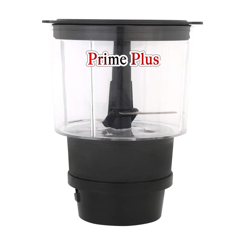 PRIME PLUS مجموعة برميل برايم بلس ووعاء فرامة ملحق أسود لخلاط الطعام - Image 3