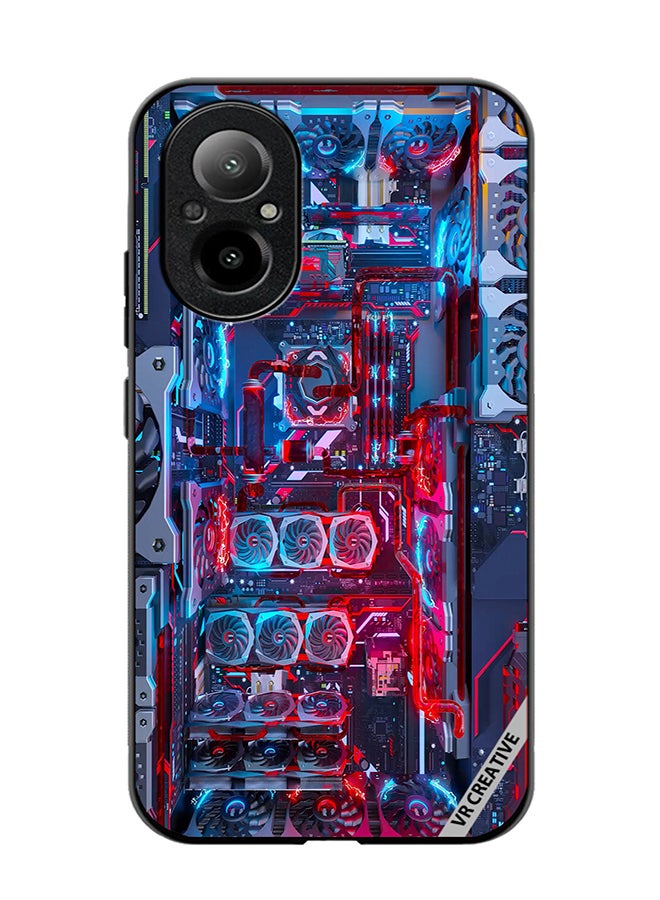 VR CREATIVE Protective Case Cover For Realme C67 4G Cpu Board Design Multicolour - Image 1