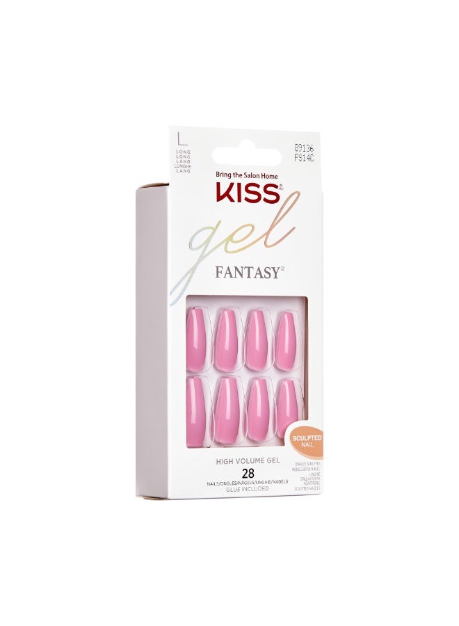 Kiss Gel Fantasy Sculpted Nails- Long Length FS14C - Image 2