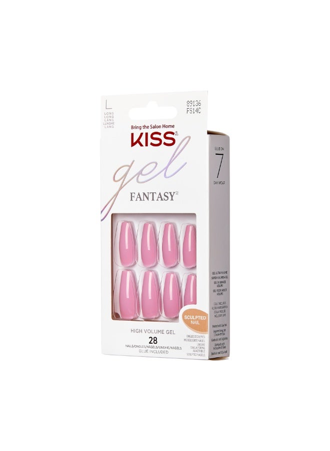 Kiss Gel Fantasy Sculpted Nails- Long Length FS14C - Image 3