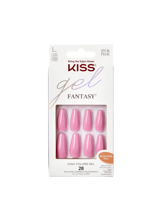Kiss Gel Fantasy Sculpted Nails- Long Length FS14C - Image 1