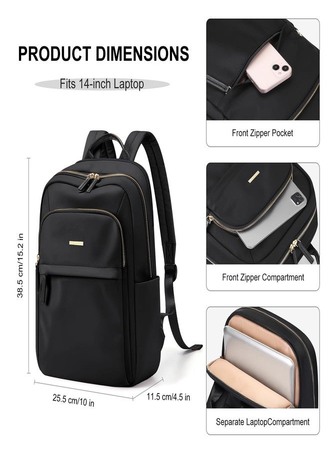 GOLF QUALITY Travel Backpack for Women Waterproof Carry On Bag Business Weekender Hiking Multilayer Laptop Bag,16 Inch, Regular-black, 14 Inch - Image 3