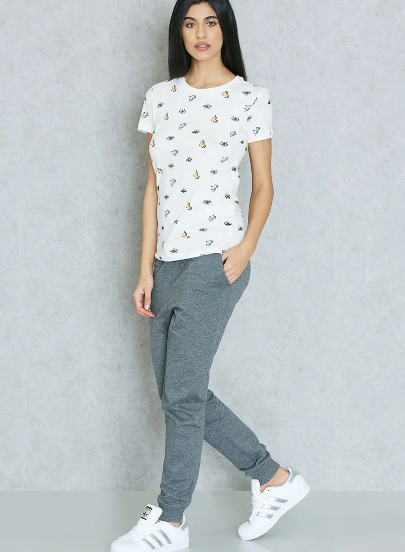 FOREVER 21 Spaceship Graphic T-Shirt