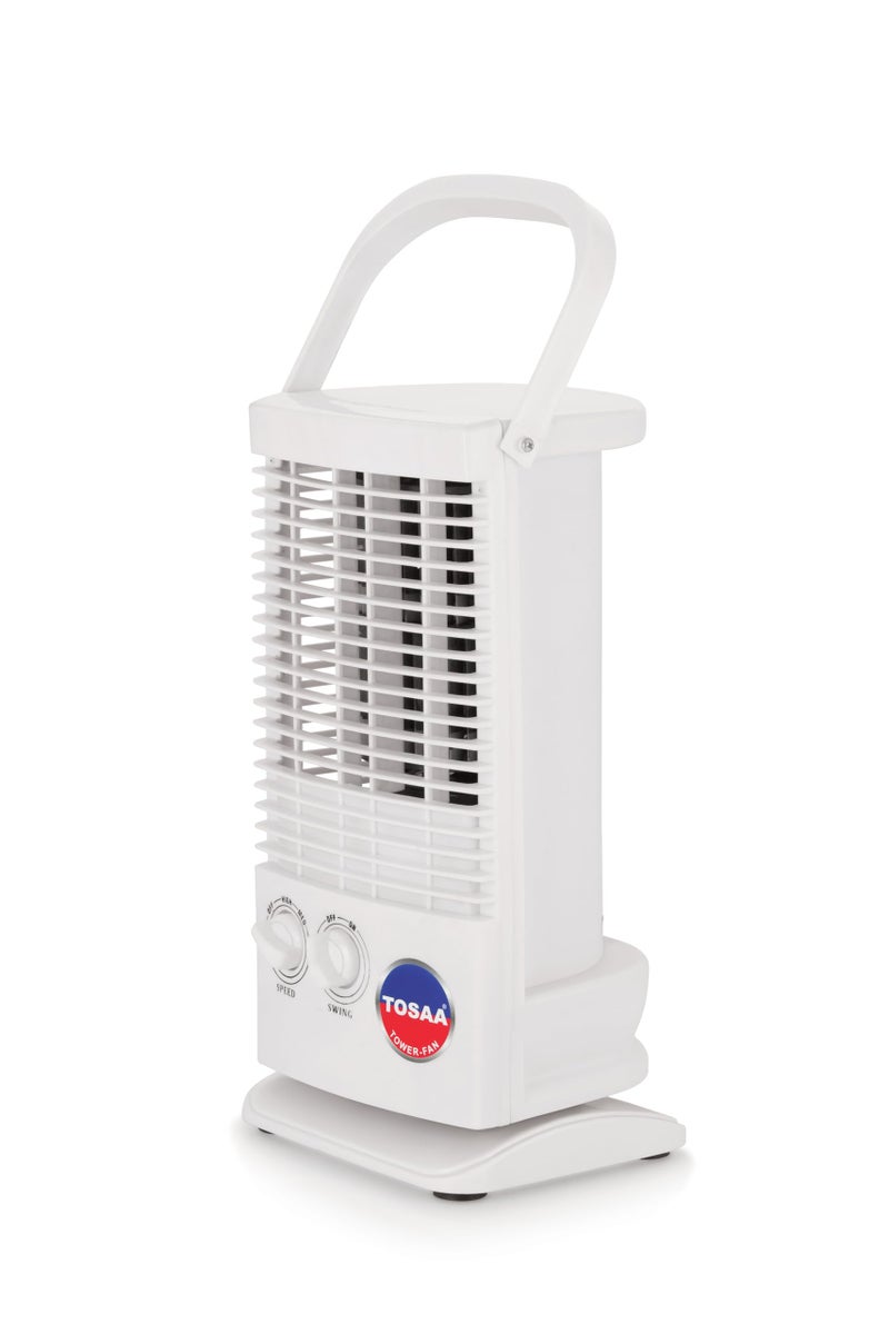 Tosaa Mini Cooling Tower Fan Carrycool -Multipurpose Portable Oscillating Fan-3 Speeds, Protable Desktop Fan - Image 2