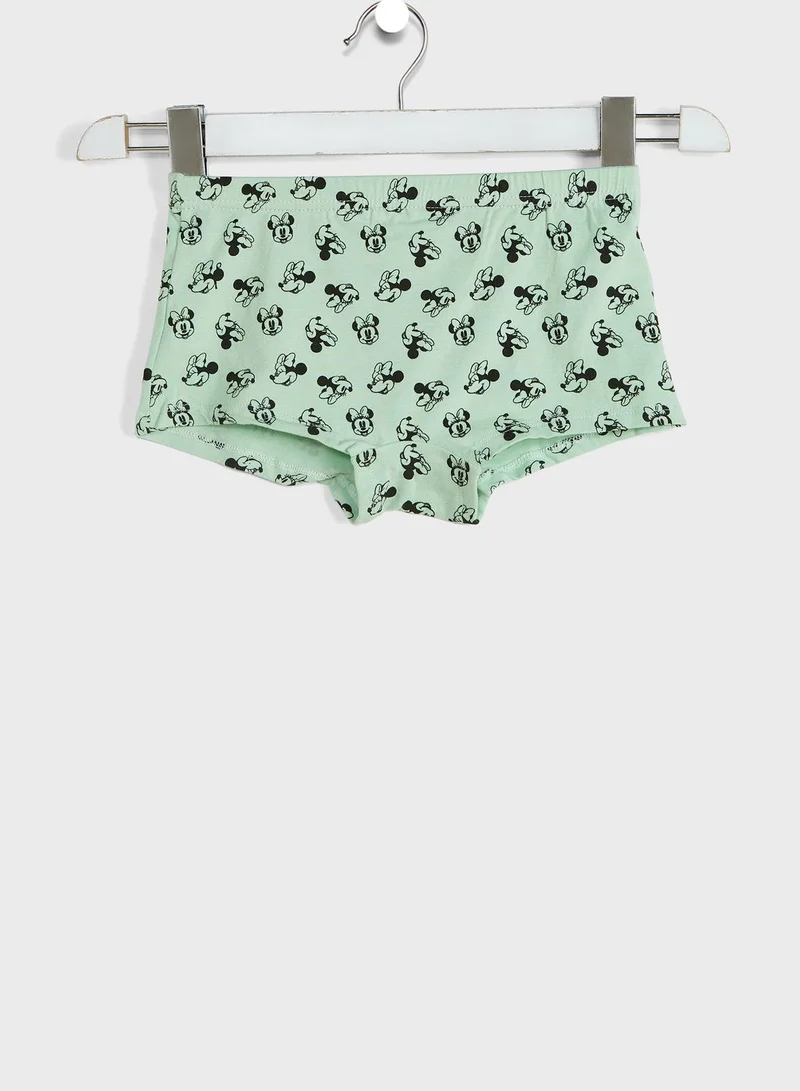 Disney Youth 3 Pack Minnie Mouse Boxers