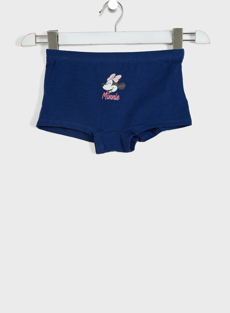 Disney Youth 3 Pack Minnie Mouse Boxers
