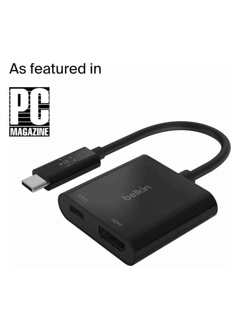 Generic - Belkin USB-C to HDMI Adapter + Charge (Supports 4K UHD Video, Passthrough Power up 60W for Connected Devices) MacBook Pro - Image 1