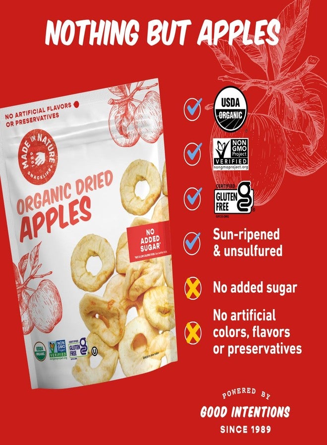 Made In Nature Organic Dried Apple Rings, 3 Ounce (Pack of 6) - Vegan Snack, Non-GMO, Unsulfured, Gluten Free, Kosher - Image 3