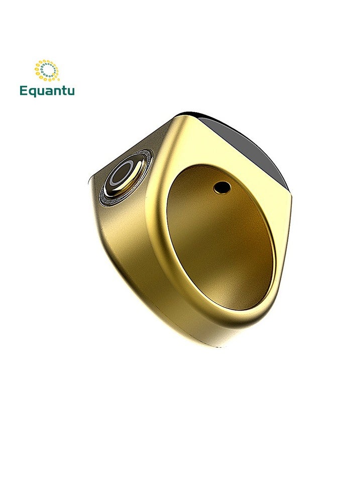 Equantu خاتم ذكي مقاس 18 مم مع عداد تسبيح تذكيري بالاهتزاز واتصال بلوتوث لتطبيق IQIBLA الحصري و5 تذكيرات يومية للصلاة  - Image 2
