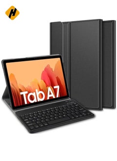 HuHa Keyboard Case for Galaxy Tab A7 2020,(QWERTY Layout), Slim Folio Smart Stand Case Cover with Removable Magnetic Wireless Keyboard for Samsung Galaxy Tab A7 10.4 (2020) M-T500,SM-T505  - Image 1