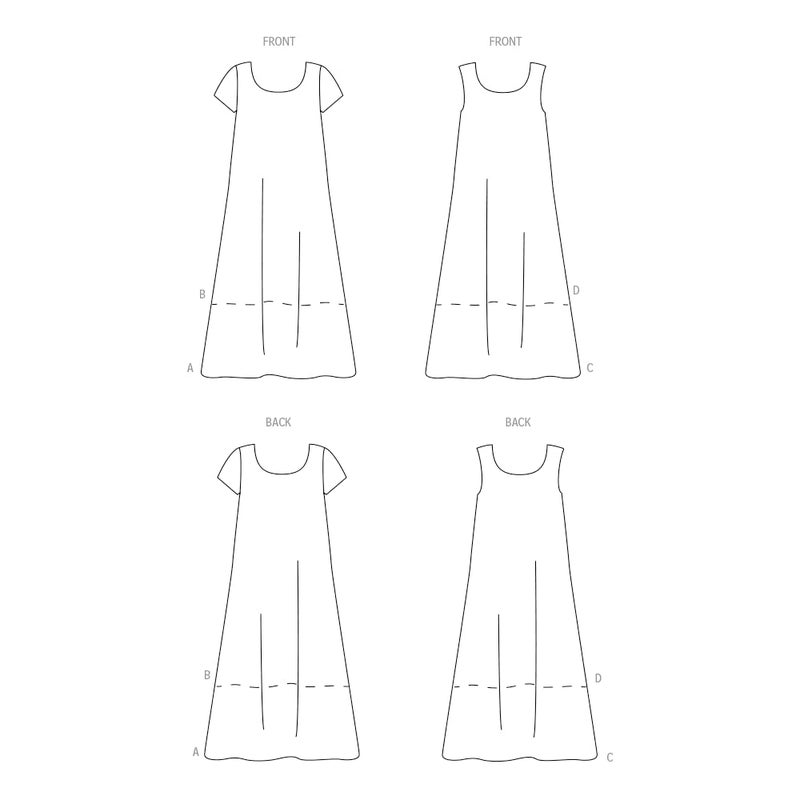 Simplicity New Look U06352A Misses' Dress Sewing Pattern Packet, Code 6352, Sizes 8-10-12-14-16-18 - Image 3