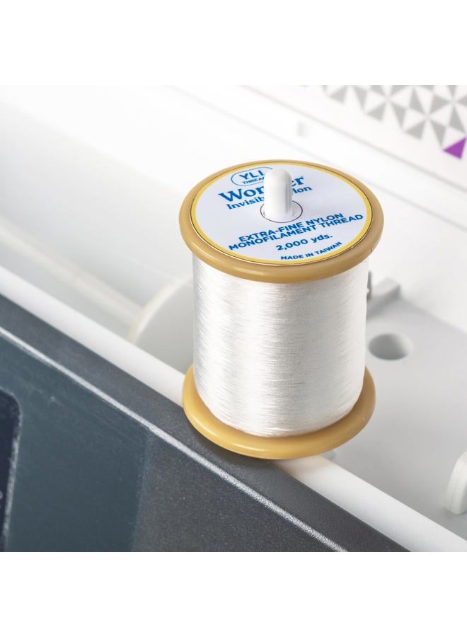 YLI Wonder Invisible – Clear Nylon Monofilament Thread | Strong, Soft & Lightweight for Applique & Quilting – 2000 yd Spool - Image 5