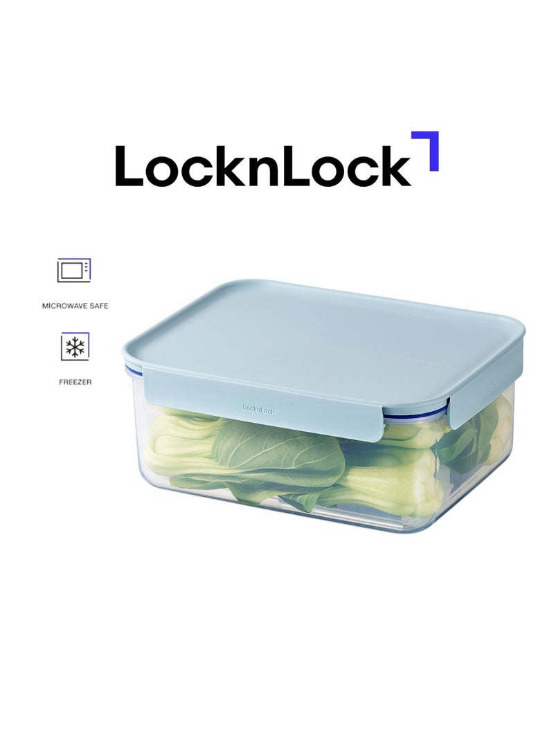 LocknLock Classic Plus Rectangle Food Container â€“ 2.75L Mint, 4-Side Locking, Stackable & Leakproof - Image 1