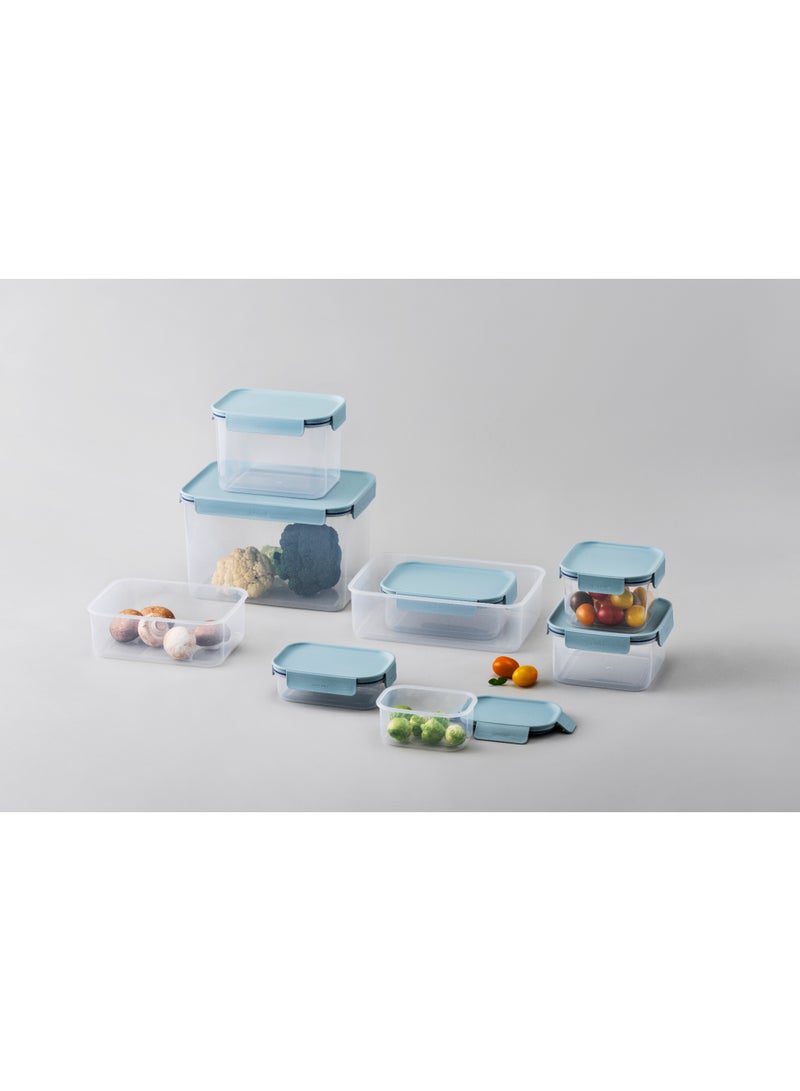 LocknLock Classic Plus Rectangle Food Container â€“ 2.75L Mint, 4-Side Locking, Stackable & Leakproof - Image 4