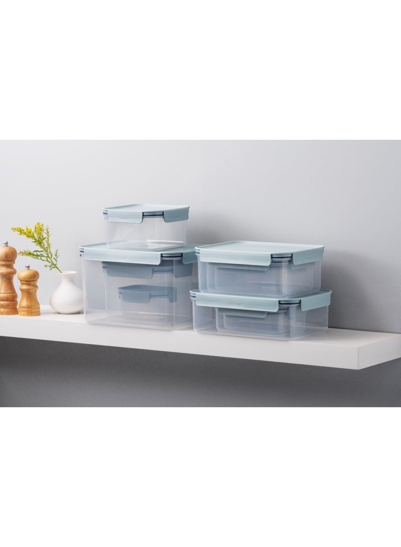 LocknLock Classic Plus Rectangle Food Container â€“ 2.75L Mint, 4-Side Locking, Stackable & Leakproof - Image 3