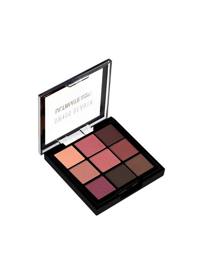 SWISS BEAUTY Swiss Beauty Ultimate 9 Color Eyeshadow Palette Eye Makeup Multicolor06 9G And Swiss Beauty Eyebrow &Gel Eyeliner 2 In 1 Eye Makeup Black01 7G - Image 3