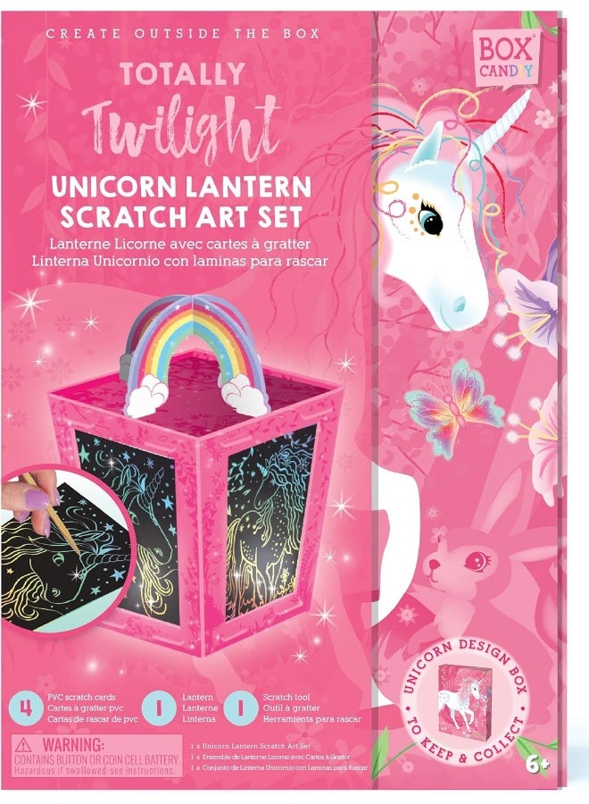 Box CanDIY Totally Twilight Unicorn Lantern Scratch Art Set - Image 1