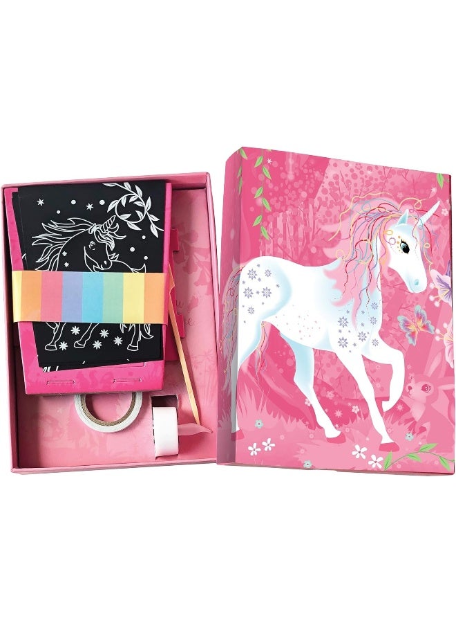 Box CanDIY Totally Twilight Unicorn Lantern Scratch Art Set - Image 2