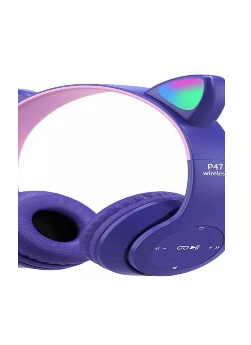 P47 - p47m Wireless Headphone Purple - Image 1