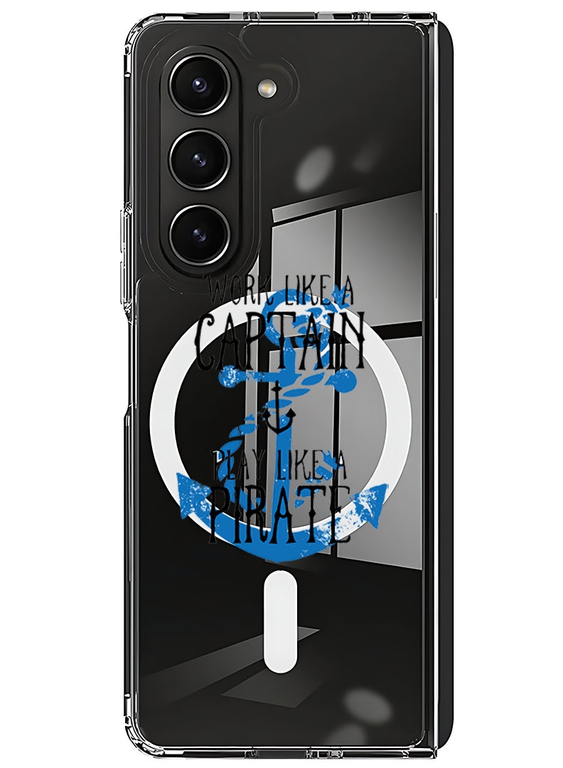 Theodor Magnetic Case for Samsung Galaxy Z Fold 6 Compatible with MagSafe Wireless Charging, Shockproof Phone Bumper Cover Work like a Captain - Image 1