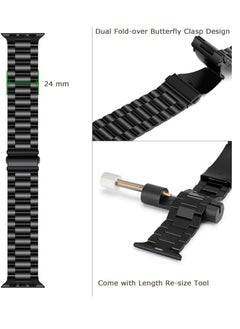 adhomax Band Metal Replacement Strap Compatible with ultra iWatch, Stainless Steel Metal Replacement Strap for ultra iWatch Series SE 1 to Series 10  - Image 3