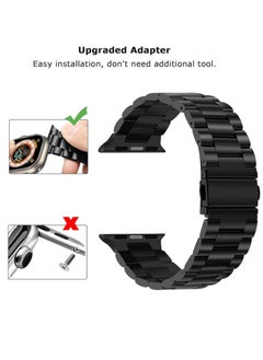 adhomax Band Metal Replacement Strap Compatible with ultra iWatch, Stainless Steel Metal Replacement Strap for ultra iWatch Series SE 1 to Series 10  - Image 4