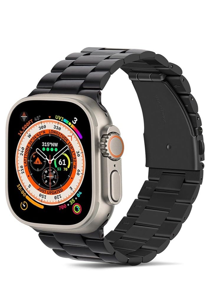adhomax Band Metal Replacement Strap Compatible with ultra iWatch, Stainless Steel Metal Replacement Strap for ultra iWatch Series SE 1 to Series 10  - Image 1