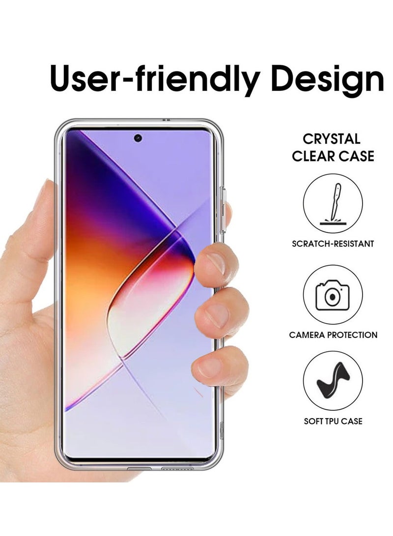 Techie غطاء شفاف فائق النحافة من TPU للزاوية الناعمة لهاتف Infinix Note 40 Pro / Note 40 Pro Plus 5G مضاد للصدمات ومضاد لبصمات الأصابع - Image 5