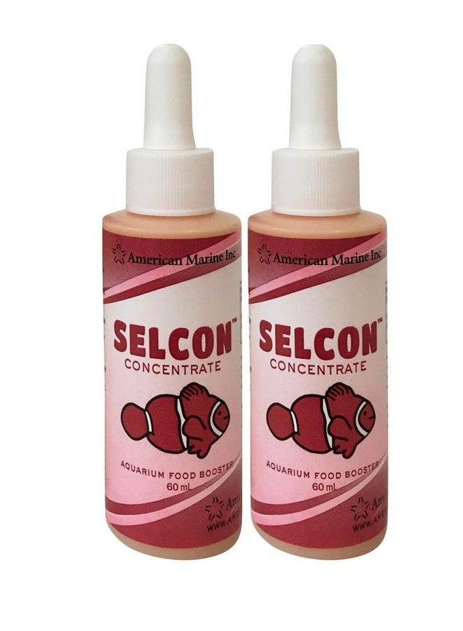 طعام أسماك الزينة البحرية الأمريكية من شركة Generic Selcon (زجاجتان صغيرتان = 120 مل إجمالاً)