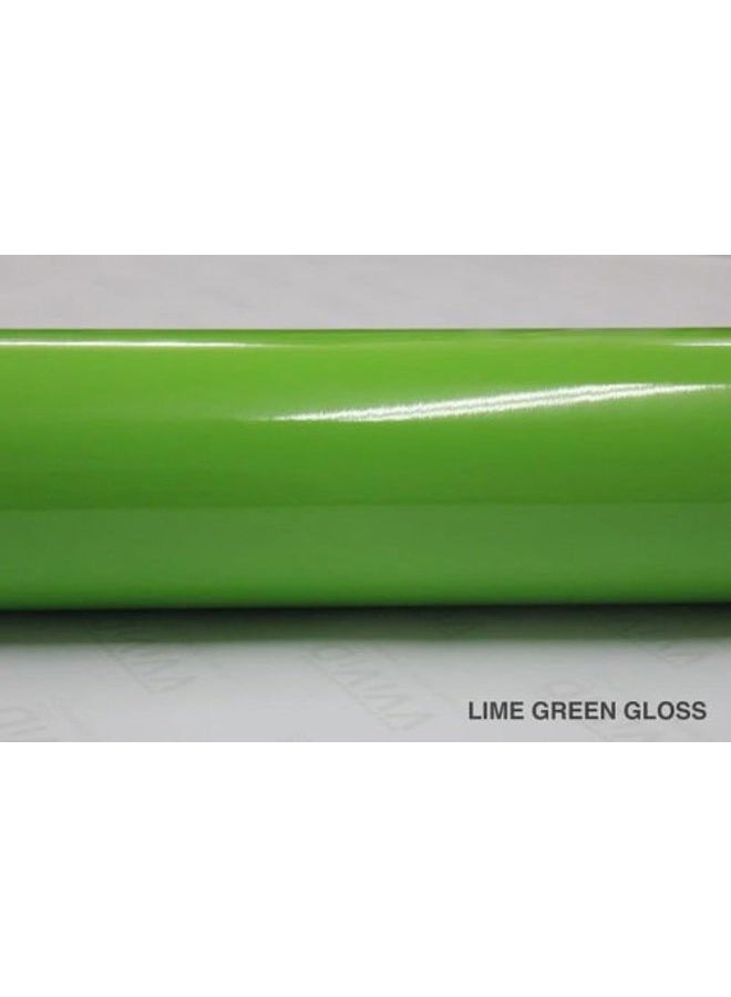 VViViD Lime Green Gloss 60" x 1ft Car Wrap Vinyl Roll with Air Release 3MIL-8 - Image 5
