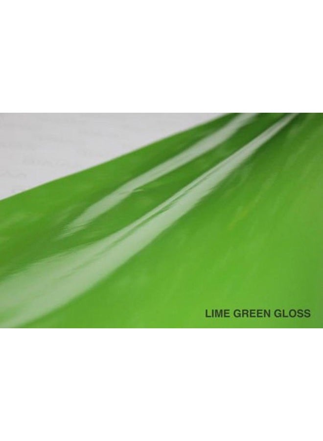 VViViD Lime Green Gloss 60" x 1ft Car Wrap Vinyl Roll with Air Release 3MIL-8 - Image 4