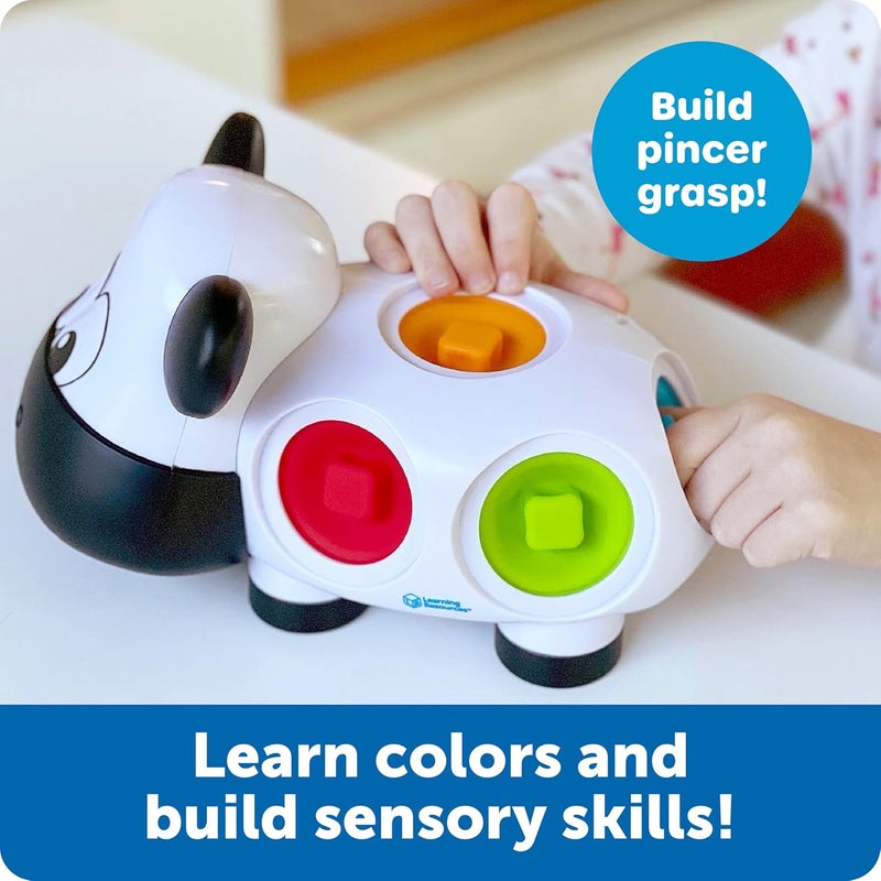 Learning Resources Dottie the Fine Motor Cow - 1 Piece, Ages 18+ months Fine Motor Skills Toys for Toddlers, Preschool Toys, Educational Toys for Kids - Image 2