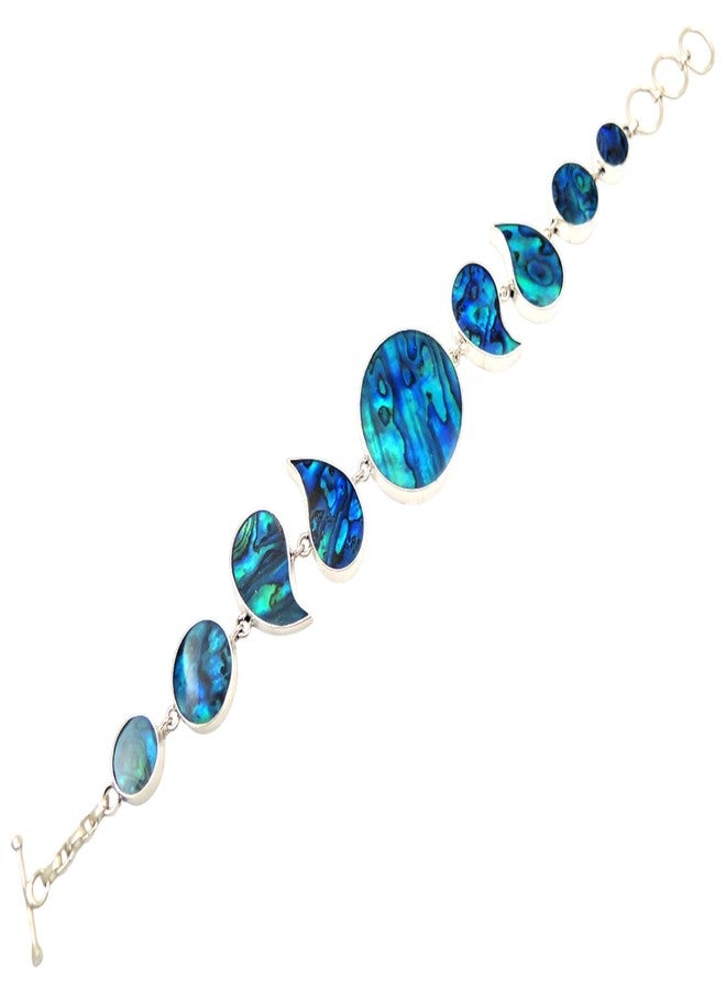 Swimmi Natural Paua Abalone Bracelet, Handmade 925 Sterling Silver Abalone Shell Bracelet for Women Jewelry SD118/SF051 - Image 5