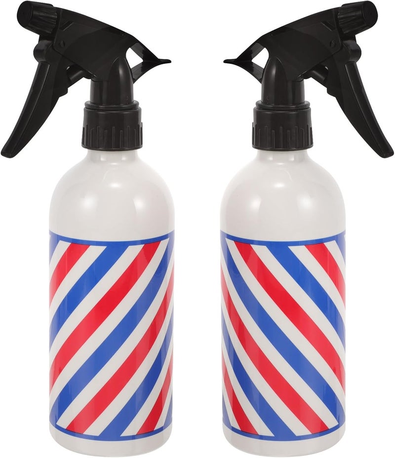 STAHAD 2pcs 280ml Refillable Hairdressing Spray Bottles Portable Water Sprayers for Salon and Travel Use Random Color Random Color - Image 1