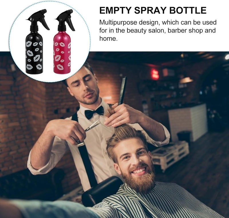 STAHAD 2pcs 280ml Refillable Hairdressing Spray Bottles Portable Water Sprayers for Salon and Travel Use Random Color Random Color - Image 2