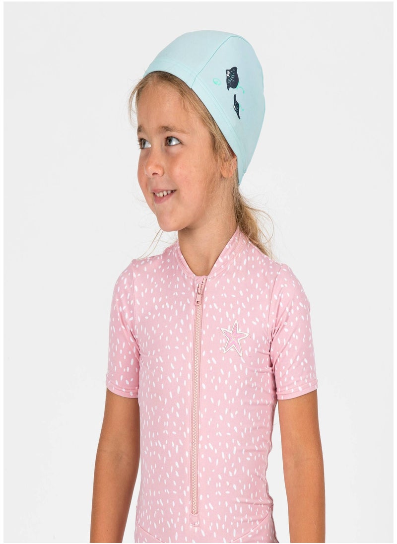 NABAIJI NABAIJI by DECATHLON, Baby Fabric Swim Cap Lightweight & Comfortable Manta Mint  - Image 3