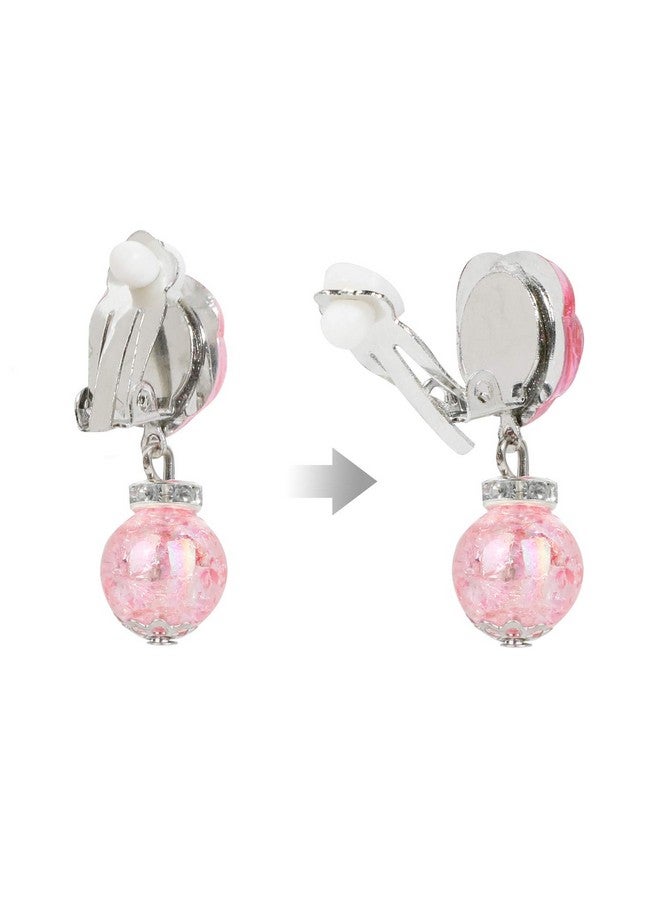 Hifot 7 Pairs Clip On Earrings Girls, No Pierced Design Earrings Dress Up Pretend Princess Play Jewelry Accessories For Kids  - Image 2