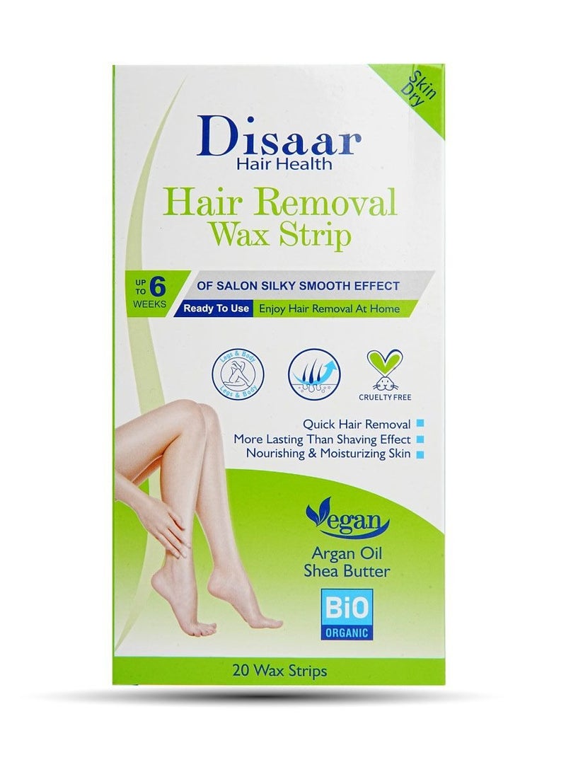 Disaar 2 Peces Hair Removal Wax Strip with Argan Oil And Shea Butter - Image 2