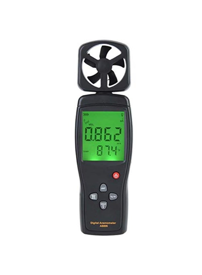 Digital Anemometer, LCD Backlight Handheld Wind Speed Meter 0-45M/S Air Flow Tester Wind-Speed Gauge Meter for Measuring Wind Speed, Temperature and Wind Chill - Boat Sailing, Shooting, ℃/℉ - Image 1