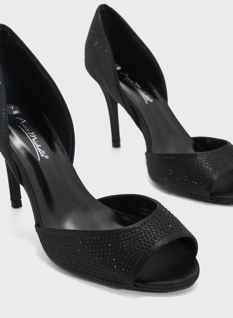 Anne Michelle Peep-Toe Occasion Pump  - Image 4