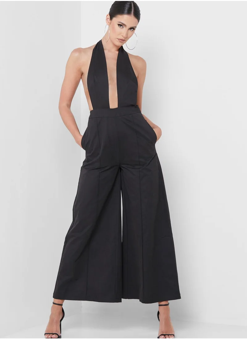 Amy Lynn Halter Neck Jumpsuit