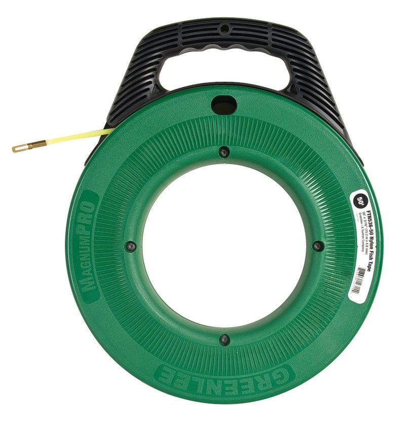 Greenlee FTN536-50 50-Feet x 3/16-Inch Nylon Fish Tape - Image 1