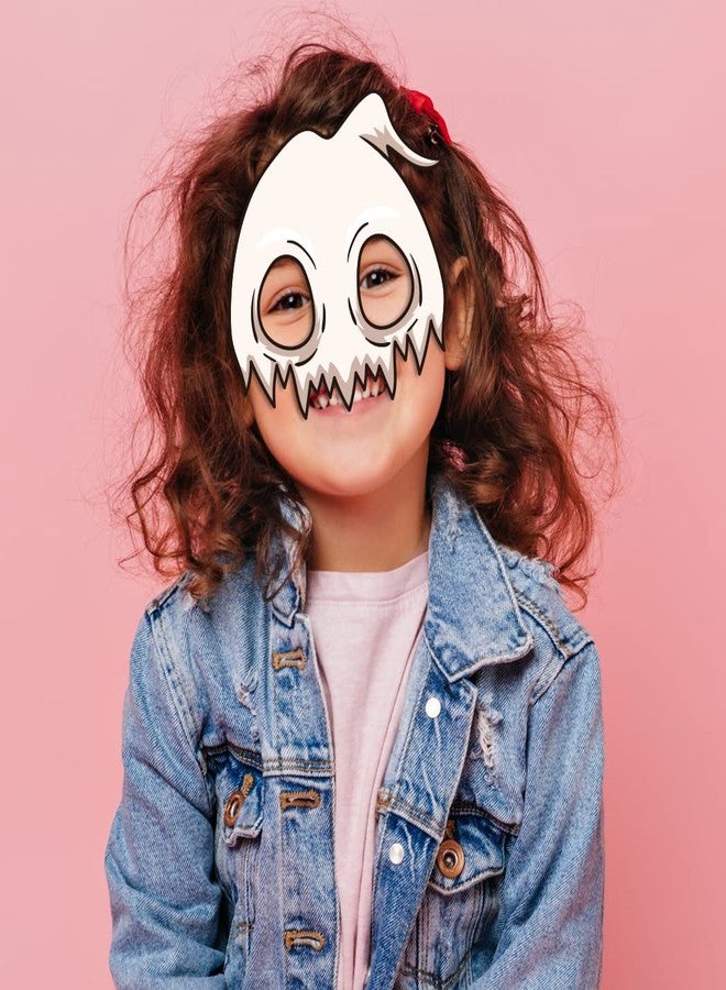 فيستيكو أقنعة عيون فيستيكو® بتصميمات الهالوين (54 قطعة)، لوازم حفلات الهالوين، هدايا تذكارية للأطفال، مستلزمات حفلات الهالوين، أقنعة عيون بتصميم أشباح للأطفال - Image 3