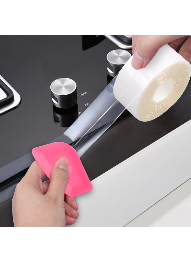 Generic VIKIZAN Caulk Kitchen silicone sink protector sink sealer silicone for kitchen tape for gas stove kitchen sink stove side protector Tape  - Image 1