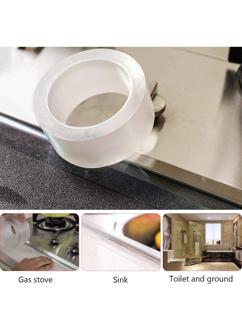 Generic VIKIZAN Caulk Kitchen silicone sink protector sink sealer silicone for kitchen tape for gas stove kitchen sink stove side protector Tape  - Image 2