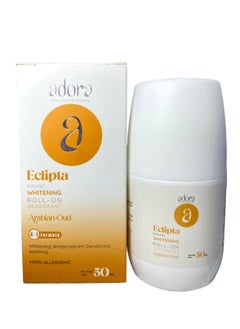 Adora Adora roll-on deodorant helps remove the smell of sweat and lighten dark skin under the armpits, and its ingredients are all natural (Arabian Oud)  - Image 2