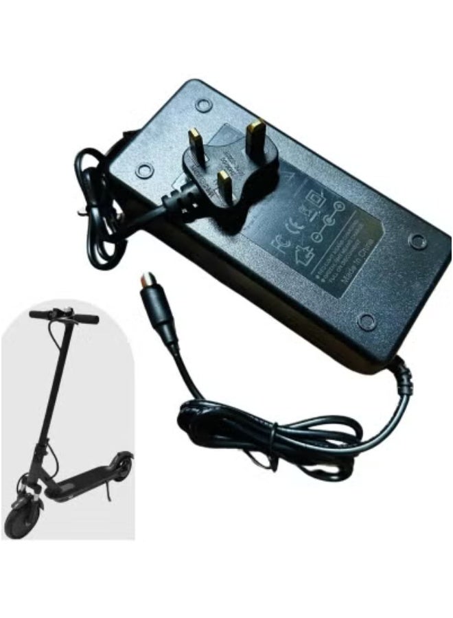 JAJEEK Electric Scooter Charger for M365 and M365 Pro – 42V 2A Power Supply Adapter for Fast, Safe Charging – Portable, Lightweight Replacement Charger for Electric Scooter and Skateboard – Built-In Overcharge, Short Circuit, and Heat Protection – Ideal for Daily Commute and Travel Use - Image 3