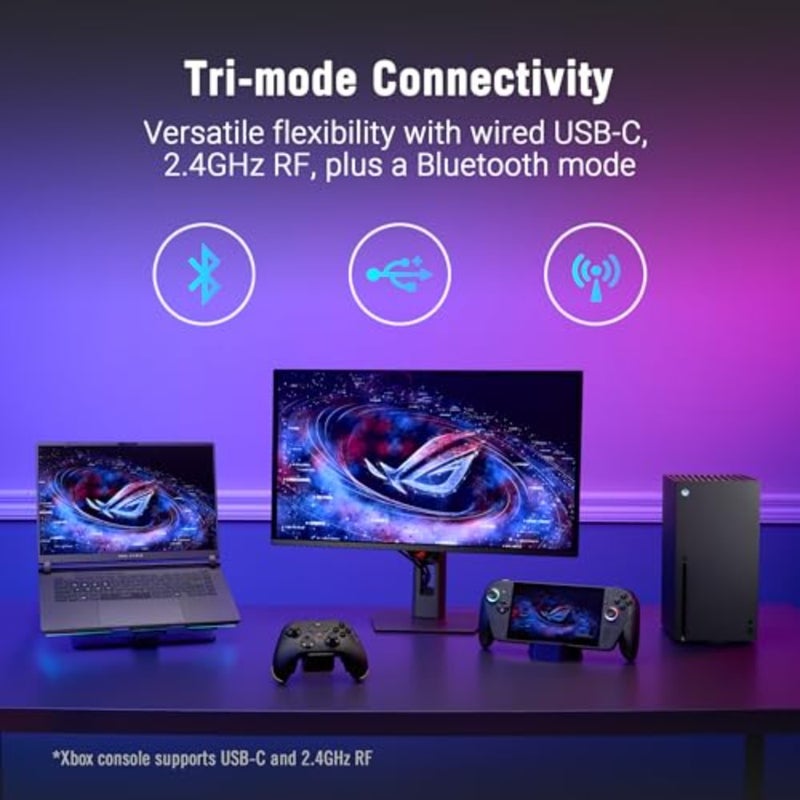 وحدة تحكم الألعاب اللاسلكية Xbox لأجهزة Xbox/أجهزة الكمبيوتر الشخصية/Ally، وعصا التحكم TMR، ومشغلات الوضع المزدوج، و4 أزرار خلفية، وأزرار التبديل الصغيرة، واستقصاء 1000 هرتز، وبطارية تصل إلى 50 ساعة - Image 2